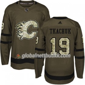 Calgary Flames Hockeydrakt Matthew Tkachuk 19 2017-2018 Camo Grønn Adidas Authentic - Herre